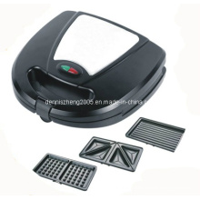 Sandwich Maker with Detachable Plate, 3 in 1 Sandwich Panini and Waffle Press with 3 Sets of Detachable Heating Plates